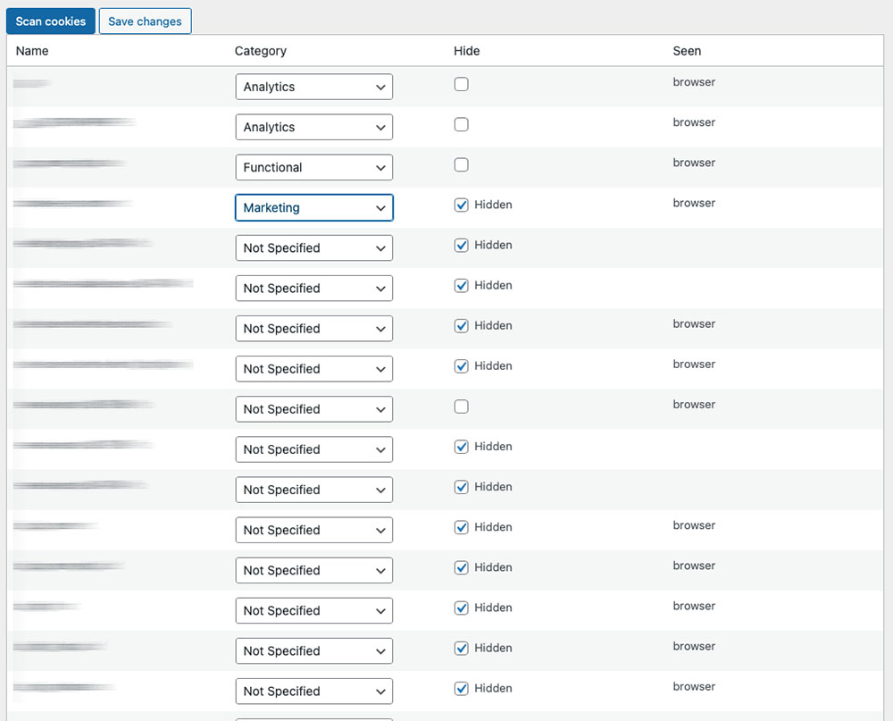 Crumb Control Screen 1